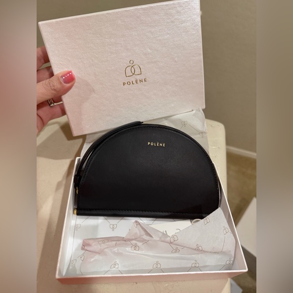 Polene half moon wallet black - Picture 2 of 6